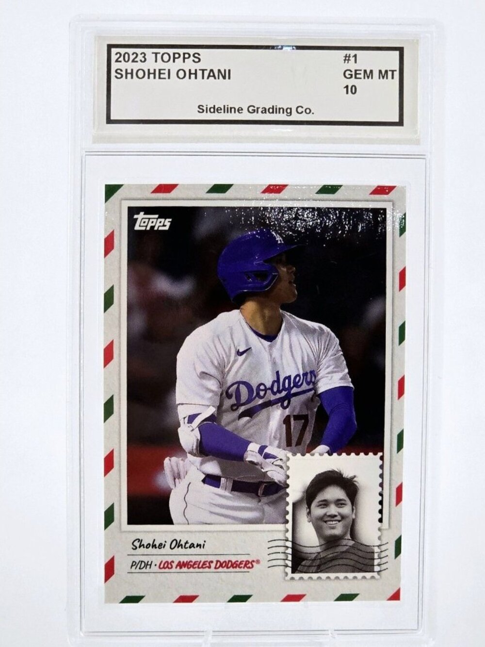 2023 Topps MLB Holiday Countdown Shohei Ohtani #1 LA Dodgers Gem Mint 10